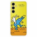 Чехол-накладка Samsung Galaxy с декоративной карточкой для Galaxy S24 FE, поликарбонат, желтый